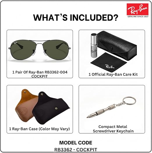 Amazon | Ray-Ban(レイバン) RB3362 COCKPIT パイロットサングラス